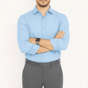 Oxford Cotton Shirt (Sky Blue Color)
